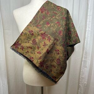 Saldarini Wool & Silk Blend Scarf‎ Reversible Multicolor